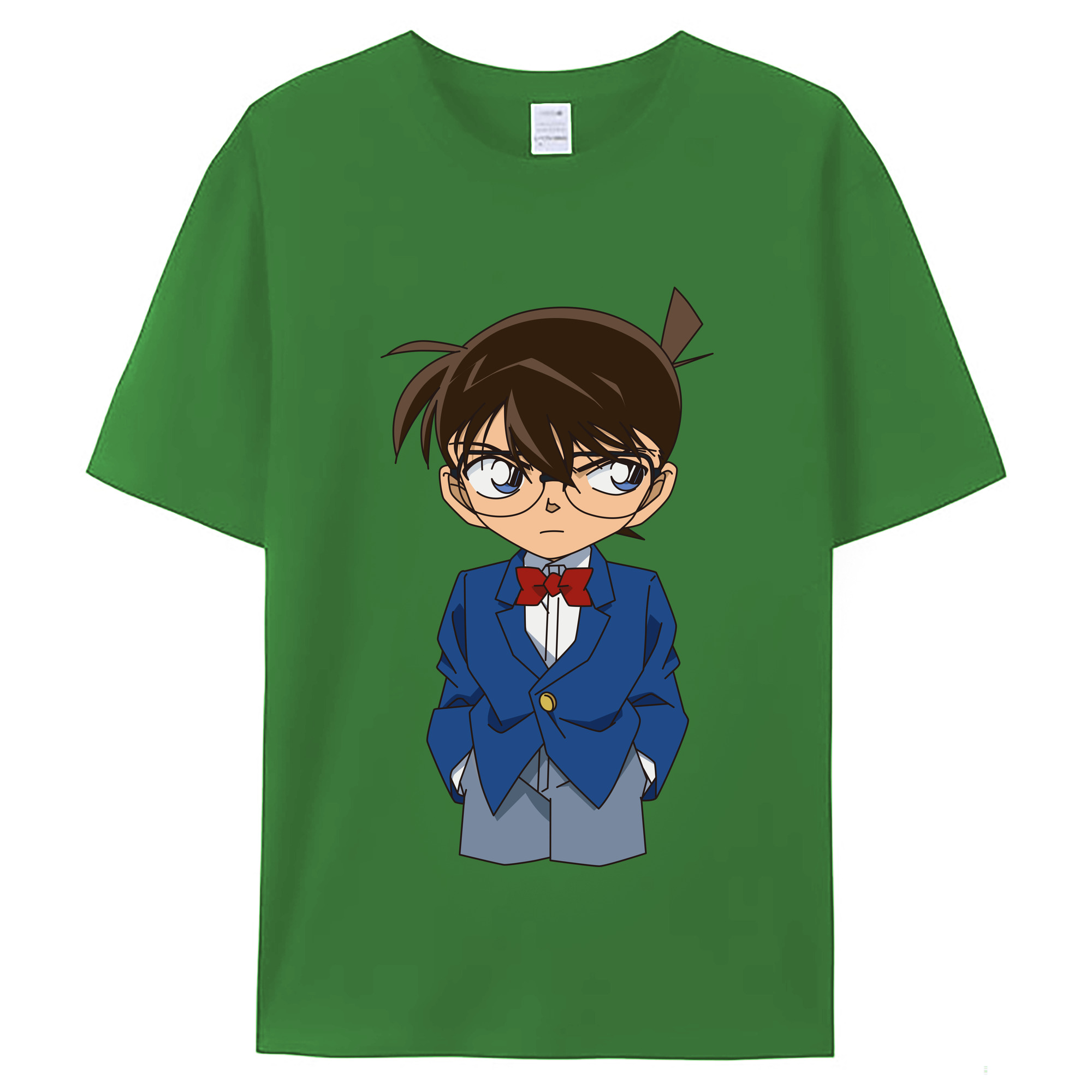 （画像用） 名探偵コナン 江戸川 コナン Detective Conan Conan Edogawa レディースカジュアルプリントTシャツ（綿100％）